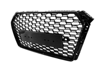Audi A4 B9 2015-2024 Frontgrill RS-Style Quattro (ohne Logo, 2015-2019, schwarz) Foto 2