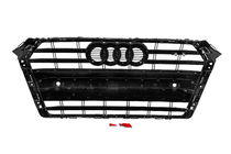Audi A4 B9 2015-2024 Kühlergrill vorne S-style (2015-2019, Chrom+Schwarz) Foto 4