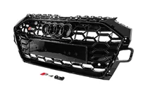 Audi A4 B9 2015-2024 Kühlergrill vorne S-style (2019-2024, schwarz) Foto 2