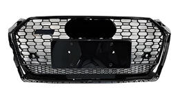 Audi A5 2016-2025 Frontgrill RS-Style mit Quattro Schriftzug (2016-2019, schwarz) Foto 1