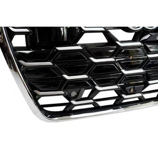 Frontgrill RS-Style (2024-, grau mit Chrom) Audi A6 C8 2018–2025 Foto 3