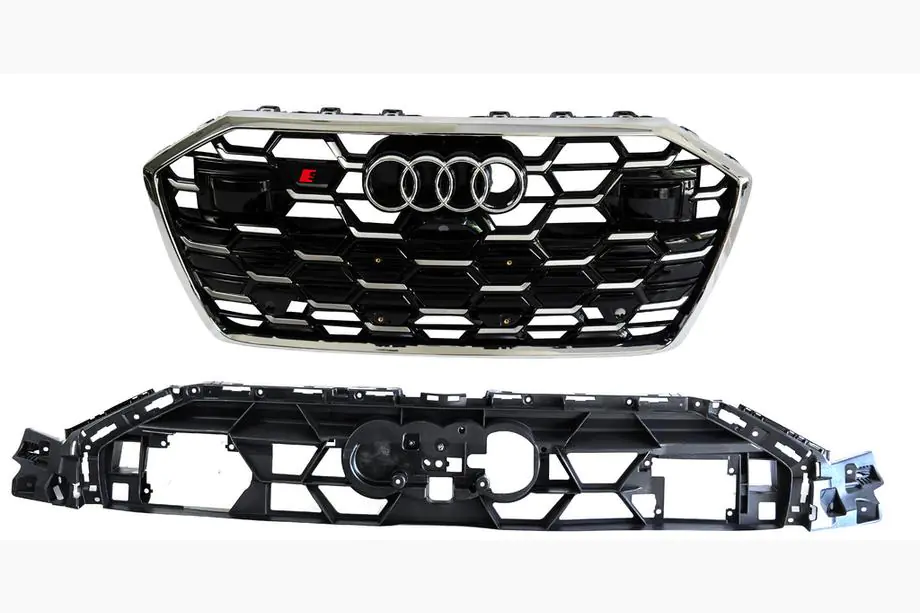 Audi A6 C8 2018–2025 Frontgrill RS-Style (2024-, grau mit Chrom) Foto 1