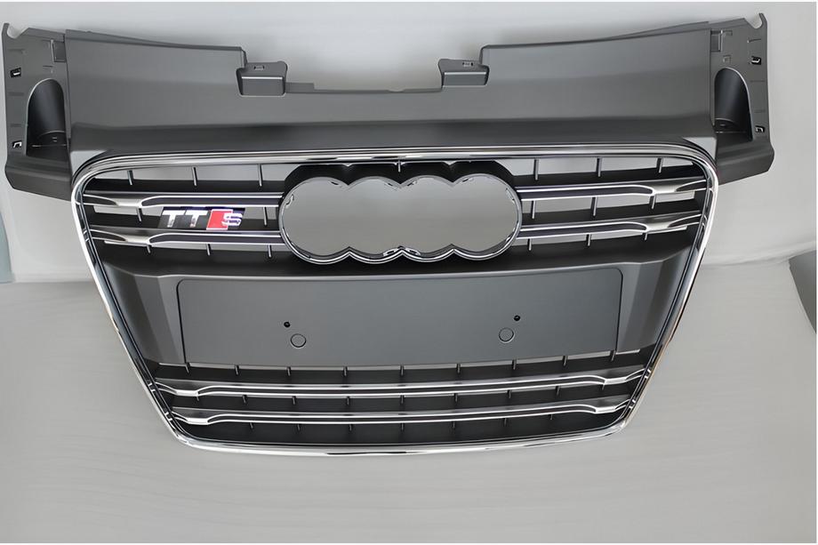 Audi TT 2006-2014 Frontgrill S-Style (2008-2014, schwarz mit Chrom) Image
