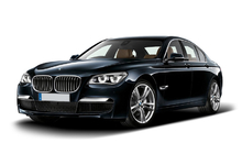 BMW 7 Series F01/F02 2008-2015 Nieren 1 Bar (Schwarz Glanz mit Chromrahmen) Foto 1