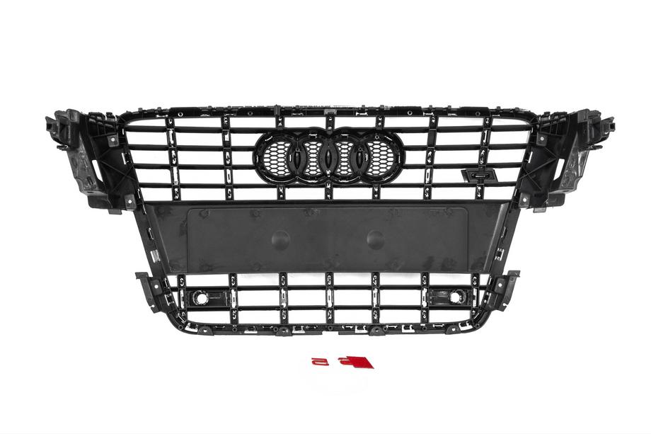 Audi A5 2007-2015 Frontgrill S-Style (2007-2011, schwarz mit Chrom) Foto 4