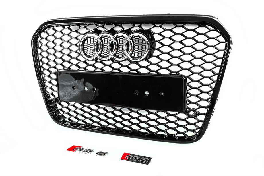 Audi A6 C7 2011–2018 Frontgrill schwarz RS-Style (2011-2014) Foto 3