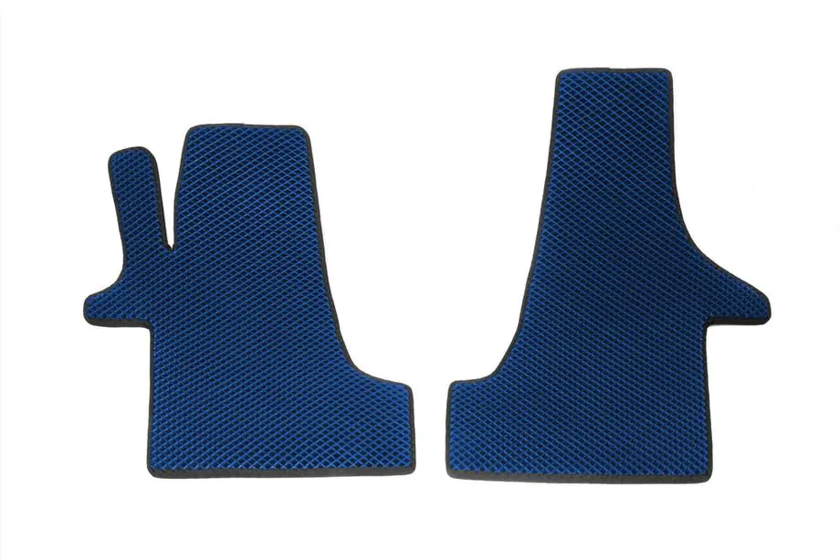 Volkswagen T6 2015-2024 EVA Fußmatten (Blau, vorne, für 2+1) Image