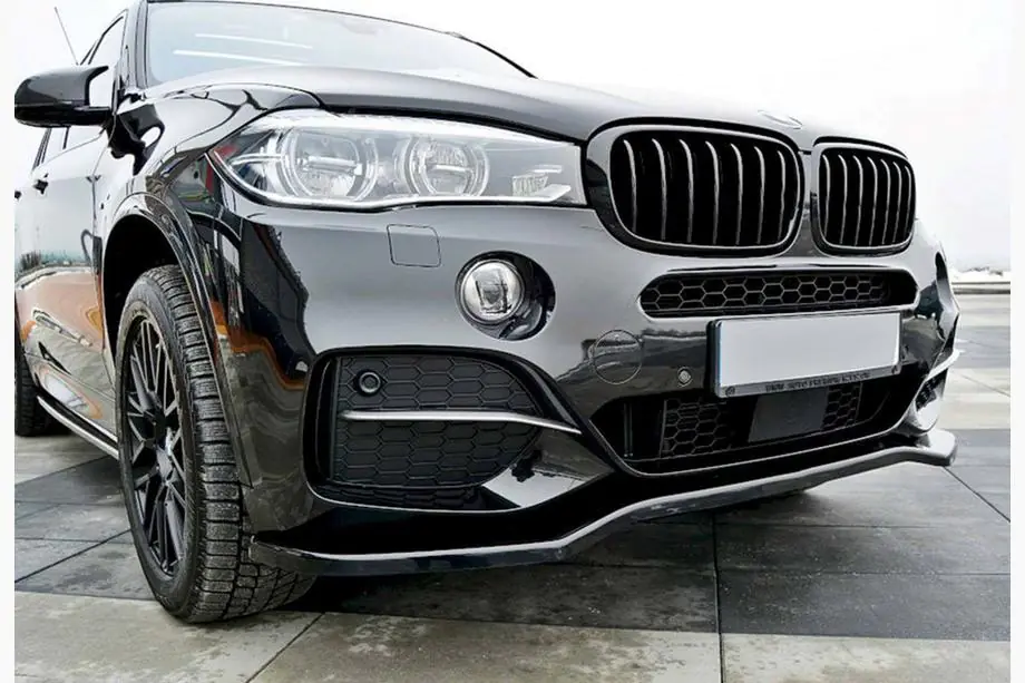 BMW X5 F15 2013-2018 Frontlippe DPT V-1 (für M-Sport, Schwarz Glanz) Foto 3