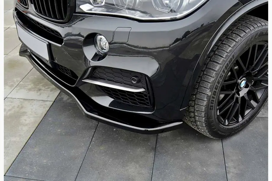BMW X5 F15 2013-2018 Frontlippe DPT V-1 (für M-Sport, Schwarz Glanz) Foto 1