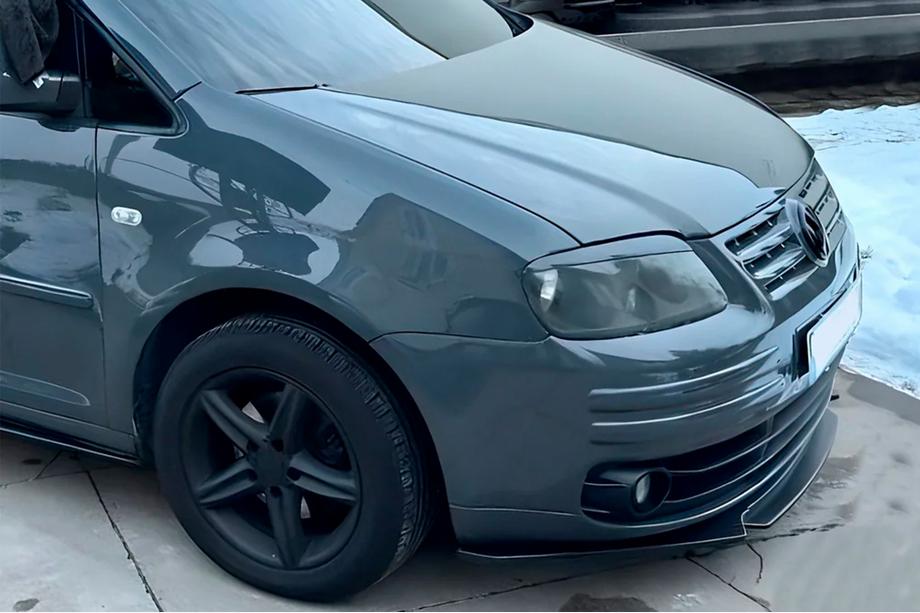 Volkswagen Caddy 2004-2010 Frontlippe Niken Black (ABS) Image