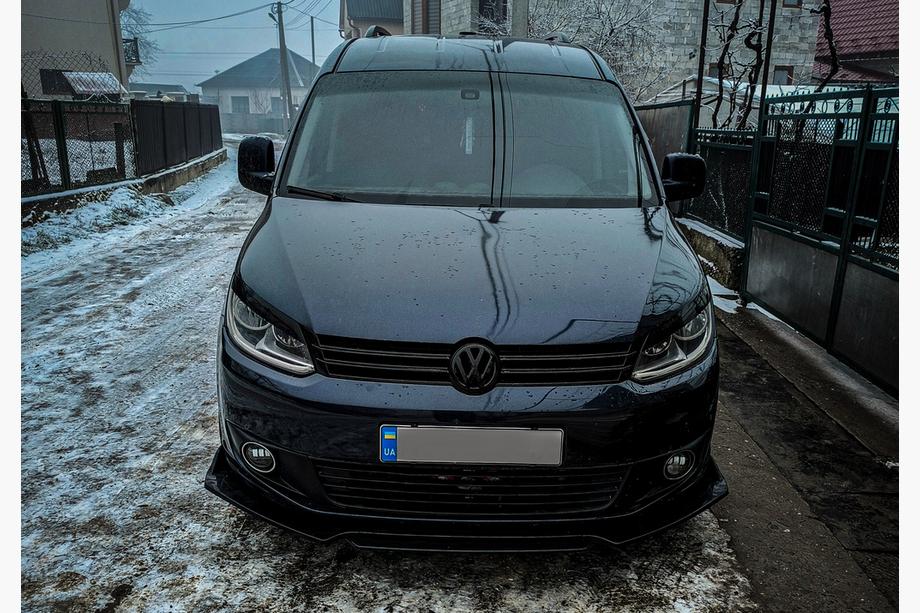 Volkswagen Caddy 2010-2015 Frontlippe Niken Black (ABS) Foto 2