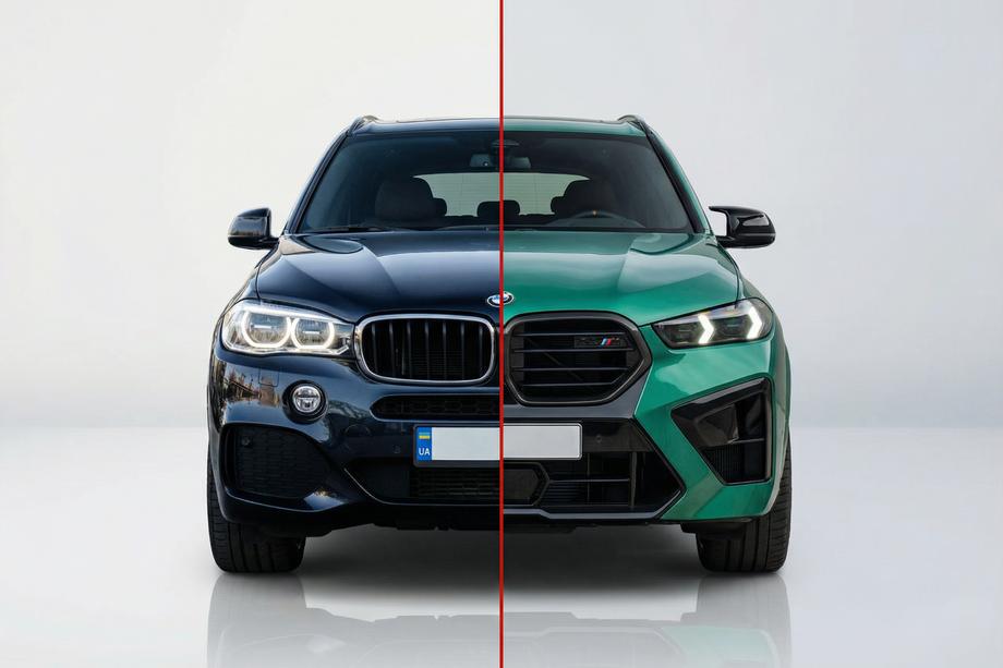 BMW X5 F15 2013-2018 Facelift-Umrüstkit auf X5M F95 2024 (ohne Austausch der Heckklappe) Foto 1
