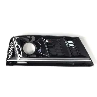 Nebelscheinwerfergitter mit Öffnung RS-Style (2015-2019, 2 Stk., Schwarz) Audi A4 B9 2015-2024 Foto 4