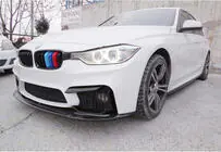 BMW 4 Series F32/F33/F36 2012-2020 Frontspoiler DPT Lip V-1 (Für M4, Schwarz Glanz) Foto 6
