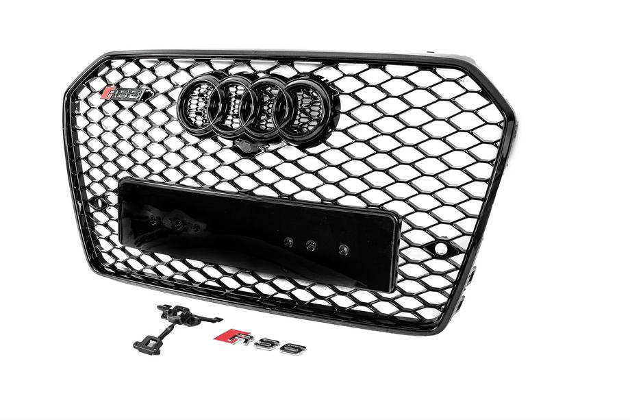 Audi A6 C7 2011–2018 Vorderer schwarzer RS-Style Kühlergrill (2014-2018) Foto 2