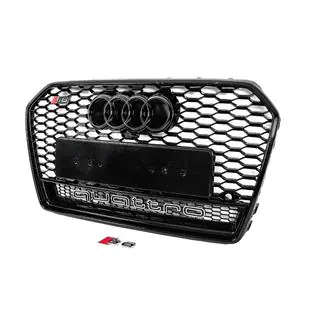 Schwarzer RS-Style Frontgrill mit Quattro-Schriftzug (2014-2018) Foto 2