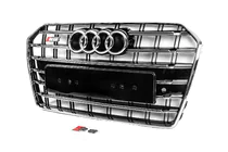 Audi A6 C7 2011-2017 Frontgrill Schwarz mit Chromrahmen S-Style (2014-2017) Foto 2