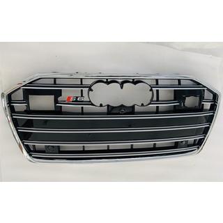 Frontgrill S-Style (mit ACC, schwarz mit Chrom) Audi A6 C8 2018–2025 Foto 4