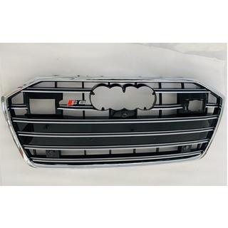 Frontgrill S-Style (mit ACC, schwarz mit Chrom) Audi A6 C8 2018–2025 Foto 3