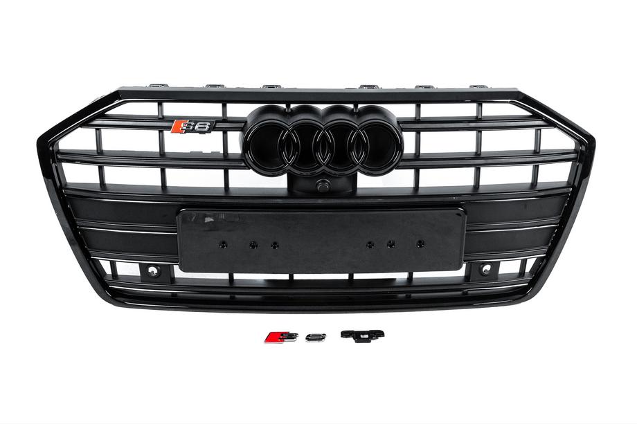 Audi A6 C8 2018–2025 Frontgrill S-Style (schwarz) Foto 1