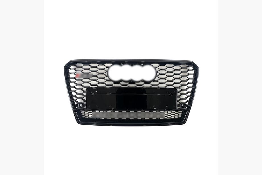 Audi A7 2010-2018 Frontgrill RS-Style mit Quattro Schriftzug (2010-2014, schwarz) Image