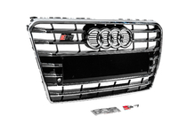 Audi A7 2010-2018 Frontgrill S-Style (2010-2014, schwarz mit Chrom) Foto 3