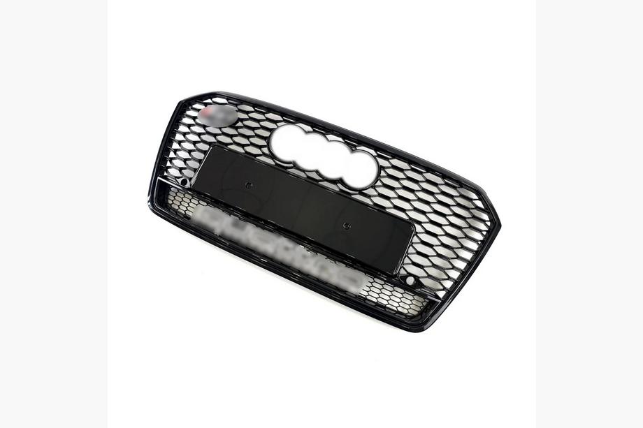 Audi A7 2010-2018 Frontgrill RS-Style mit Quattro Schriftzug (2015-2018, schwarz) Image
