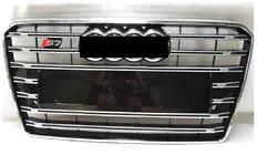Audi A7 2010-2018 Kühlergrill vorne S-Style (2015-2018, schwarz mit Chrom) Foto 1