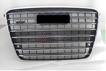 Audi A8 2010-2018 Frontgrill (2010-2013, schwarz mit Chrom) Foto 2