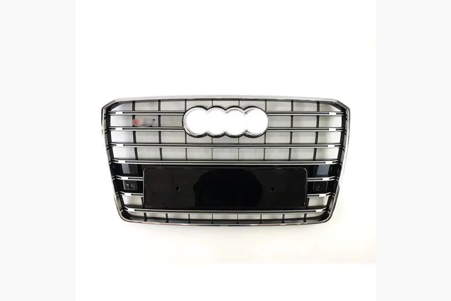 Audi A8 2010-2018 Frontgrill S-Style (2014-2018, schwarz mit Chrom) Image
