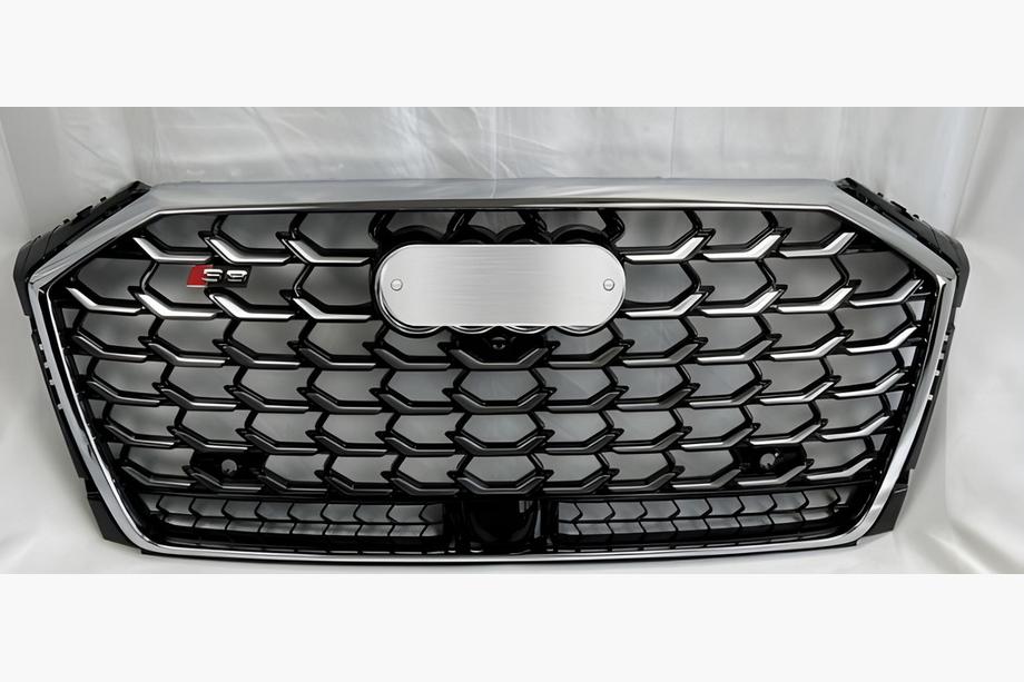 Audi A8 2018- Frontgrill S-Style (2022+, Chrom mit Schwarz) Image