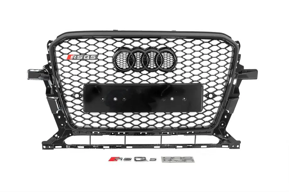 Audi Q5 2008-2017 Frontgrill RSQ-Style mit Quattro Schriftzug (2012-2017, schwarz) Image