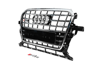 Audi Q5 2008-2017 Frontgrill SQ-Style (2012-2017, schwarz mit Chrom) Foto 2