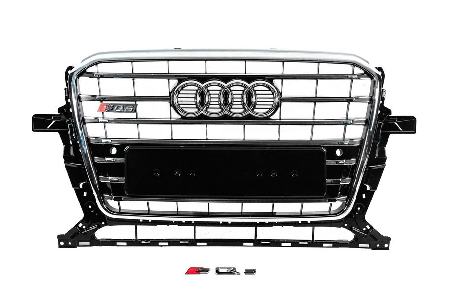 Audi Q5 2008-2017 Frontgrill SQ-Style (2012-2017, schwarz mit Chrom) Image