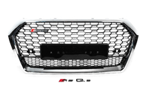 Audi Q5 2017-2025 Frontgrill RSQ-Style ohne Logo (2017-2020, schwarz mit Chrom) Foto 1