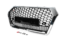 Audi Q5 2017-2025 Frontgrill RSQ-Style ohne Logo (2017-2020, schwarz mit Chrom) Foto 2