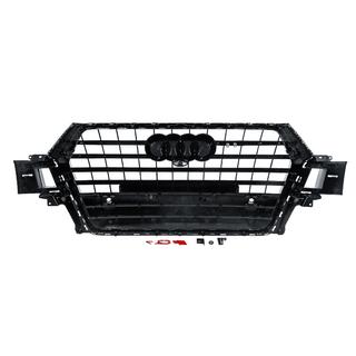 Kühlergrill vorne SQ-Style V-2 (2015-2019, schwarz mit Chrom) Audi Q7 2015–2026 Foto 4