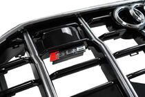 Audi Q8 2018- Frontgrill SQ-Style (2018-2023, schwarz mit Chrom) Foto 6
