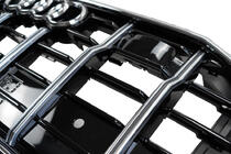 Audi Q8 2018- Frontgrill SQ-Style (2018-2023, schwarz mit Chrom) Foto 13