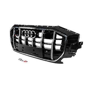 Frontgrill SQ-Style (2018-2023, schwarz mit Chrom) Foto 2