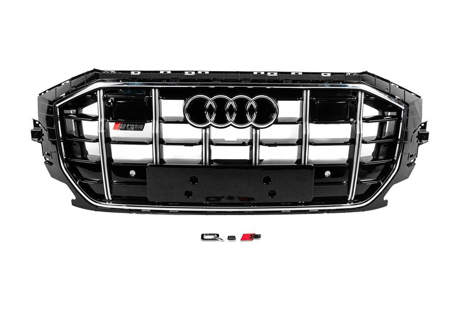 Audi Q8 2018- Frontgrill SQ-Style (2018-2023, schwarz mit Chrom) Image