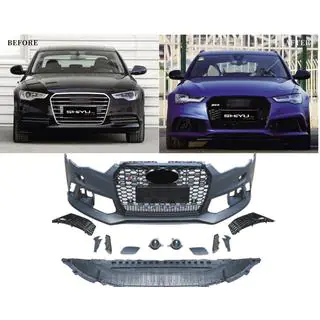 Frontstoßstange mit schwarzem RS6-Style Grill (2014–2017) Audi A6 C7 2011-2017 Foto 2