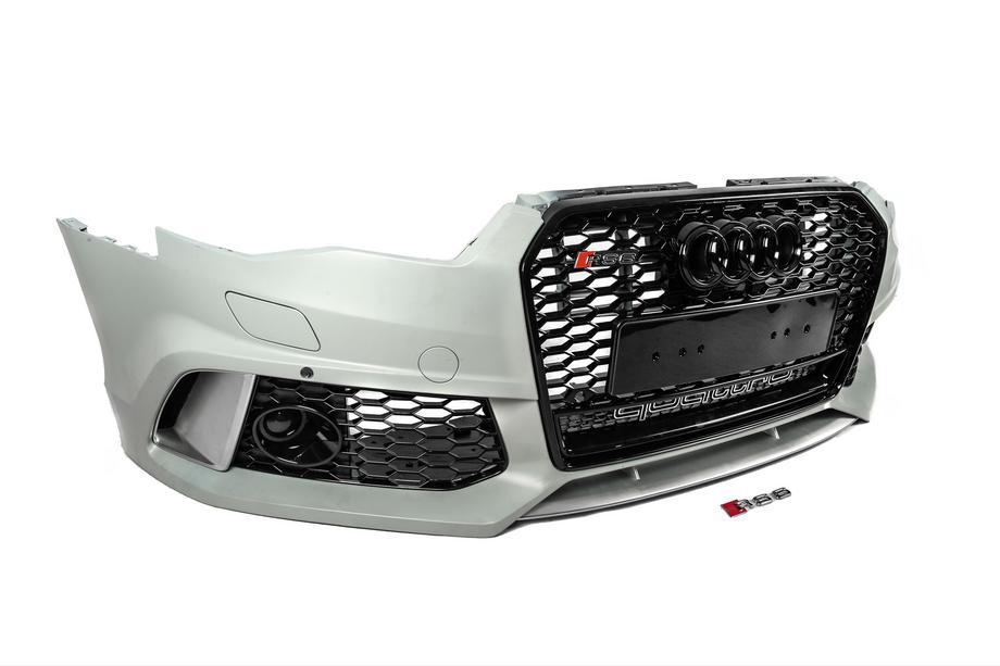 Audi A6 C7 2011–2018 Frontstoßstange mit schwarzem RS6-Style Grill (2014–2017) Foto 4