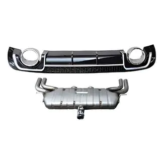 Heckdiffusor mit Endrohren V-2 (für S/S-Line, 2012-2016)
