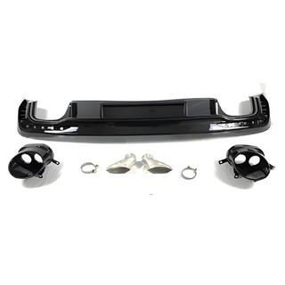Heckdiffusor mit RS-Style Endrohren V-2 (2019-2024) Audi A4 B9 2015-2024