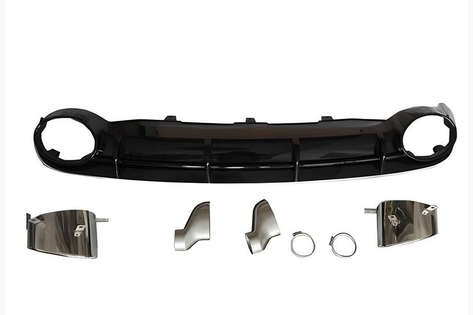 Audi A6 C7 2011-2017 Heckdiffusor mit Endrohren RS-Style V-1 (2011-2014) Image