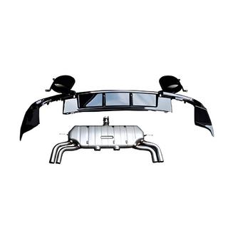 Heckdiffusor mit Endrohren V-1 (für S/S-Line, 2016-2020) Audi A3 2012-2020