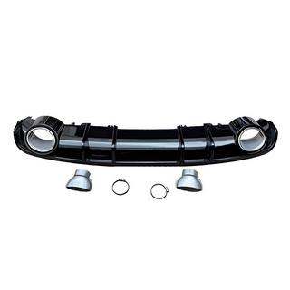Heckdiffusor S-Style (2015-2019, mattschwarz) Audi A4 B9 2015-2024