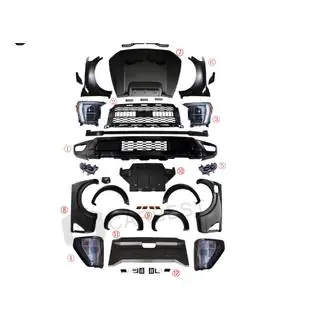 Bodykit Set (Design F150 Raptor 2023) Ford Ranger 2011–2022 Foto 2