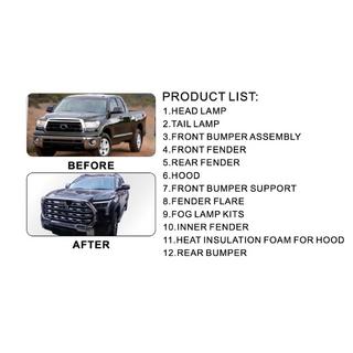 Facelift Upgrade Kit 2024 (Komplettset) Toyota Tundra 2007-2021 Foto 2